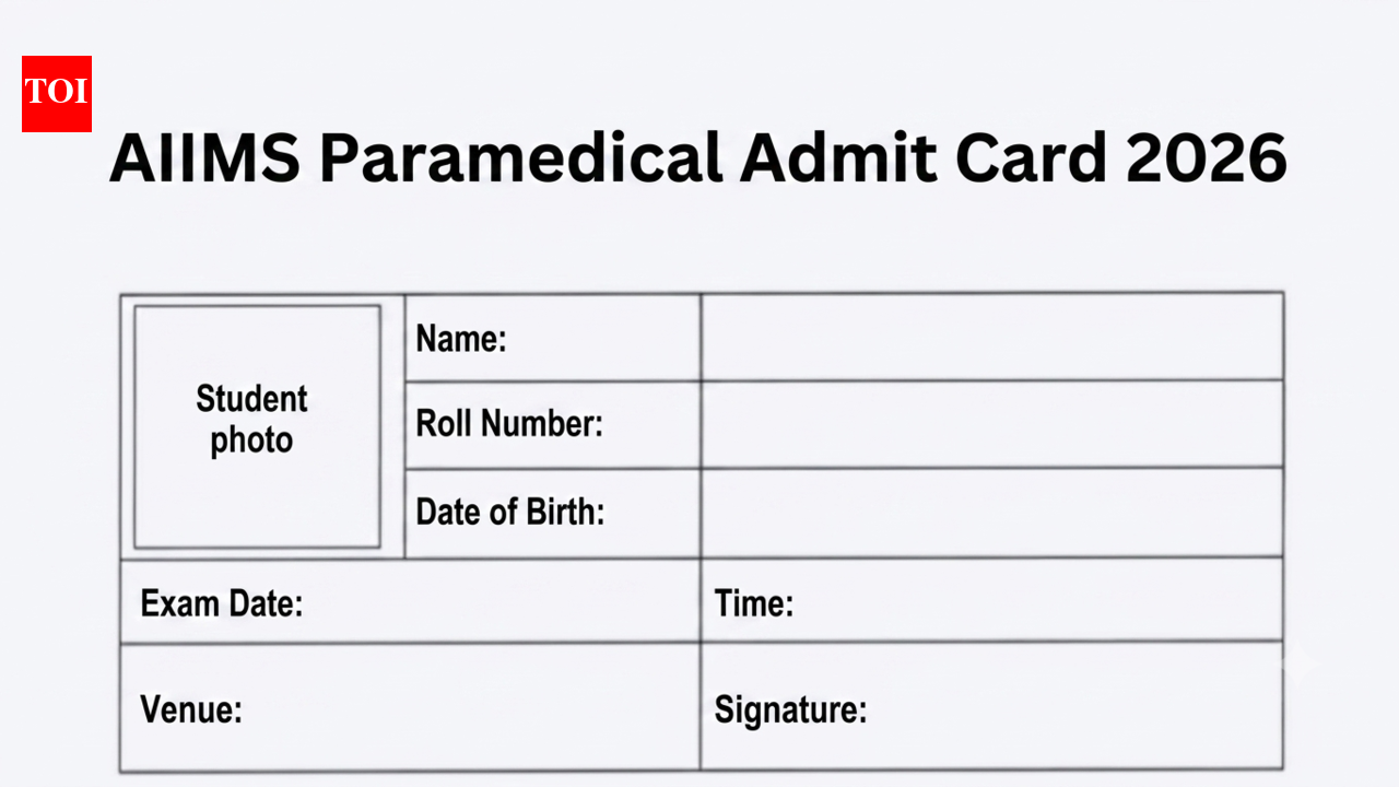 AIIMS Paramedical Admit Card 2026 out today at aiimsexams.ac.in; here's how to download