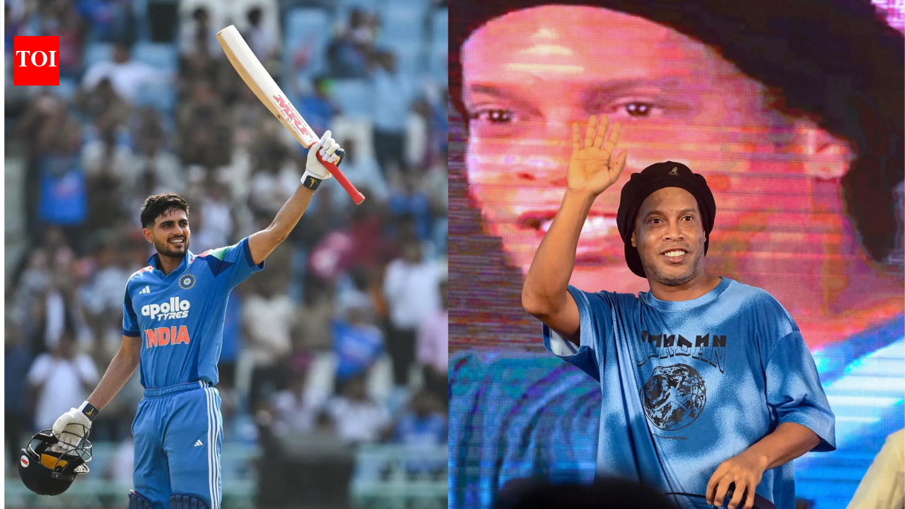 Shubman Gill meets football legend Ronaldinho at FIFA World Cup, photo goes viral