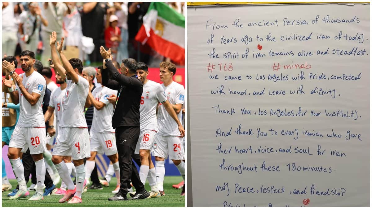 Iran football team leaves note in SoFi Stadium locker room amid World Cup restrictions in US: ‘Thank you Los Angeles…’