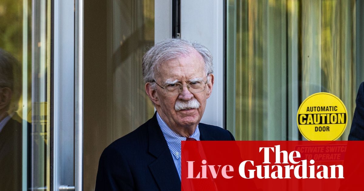 Ex-Trump adviser John Bolton pleads guilty in classified information case – US politics live