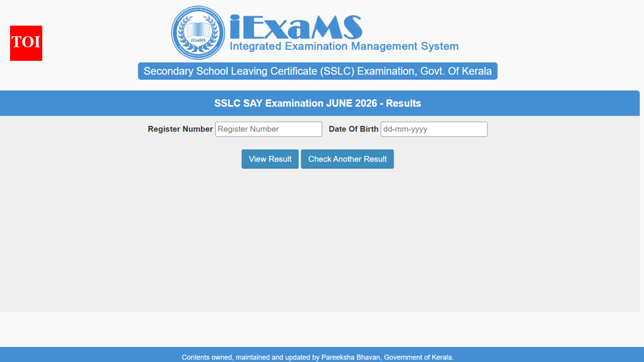 Kerala SSLC SAY result 2026 out at sslcexam.kerala.gov.in: Direct link to download Class 10 supplementary scores here