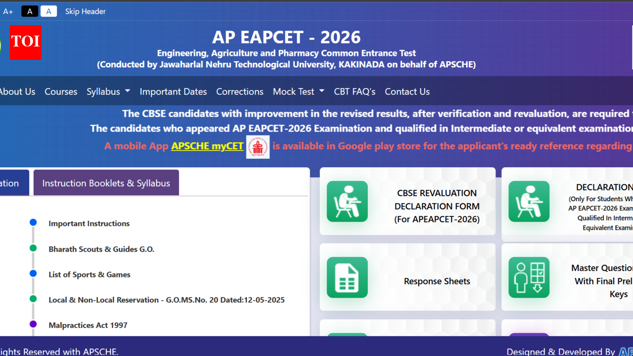 AP EAMCET result 2026 expected to be released soon at cets.apsche.ap.gov.in: Check steps to download scorecards here