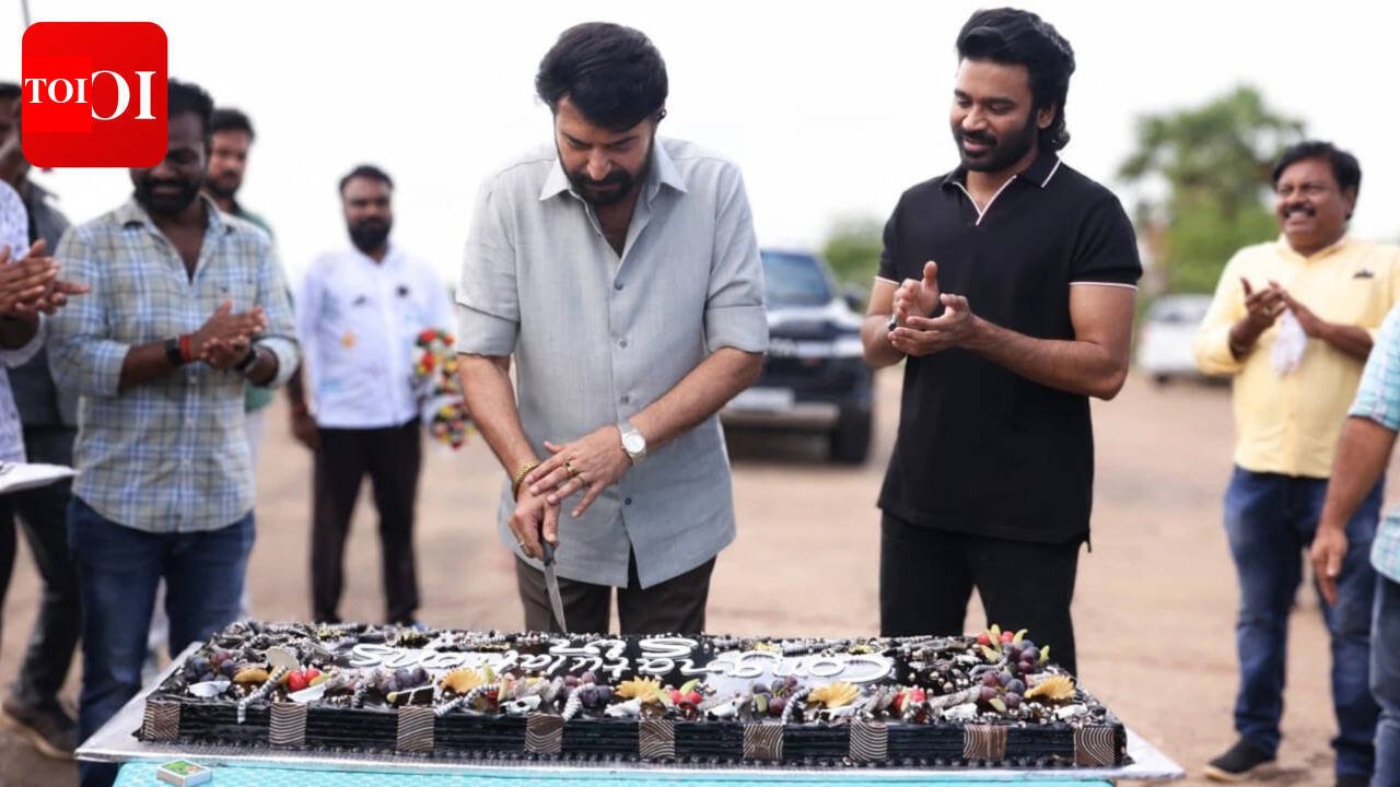Dhanush and the team of 'Om' honour Mammootty for Padma Bhushan