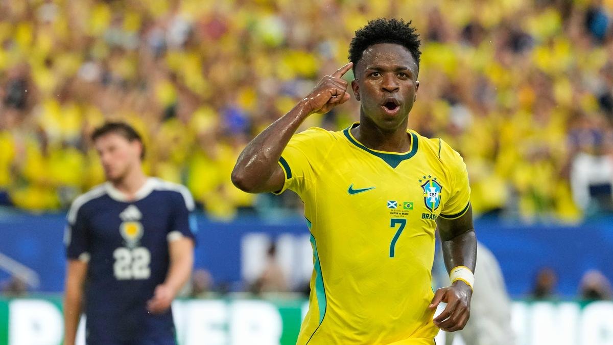 FIFA World Cup 2026: Vinícius Júnior scores twice as Brazil beats Scotland 3-0 to reach knockout stage
