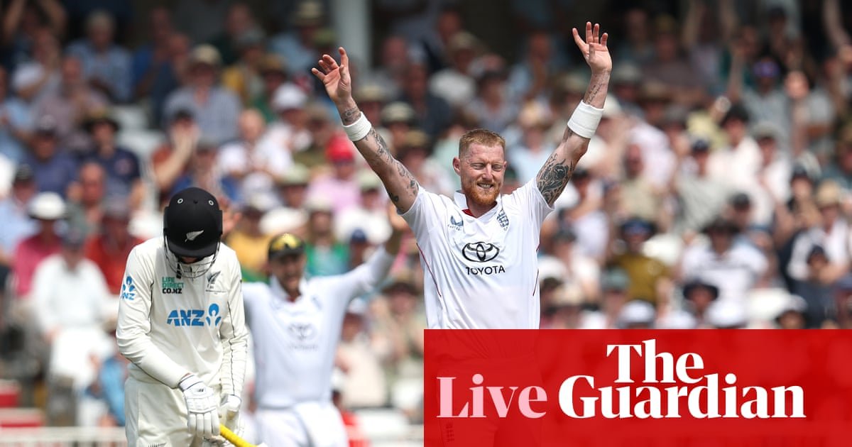 England v New Zealand: third men’s cricket Test, day two – live