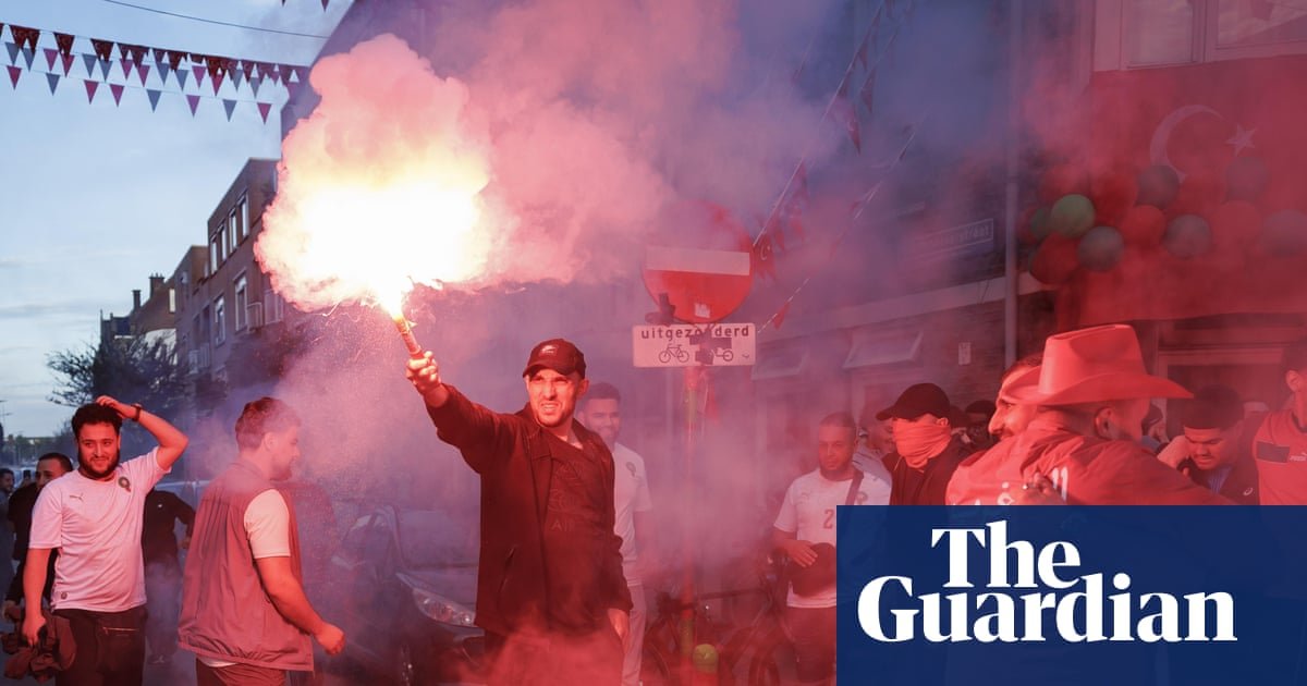 Celebrations and bottle-throwing on Dutch streets after dramatic Morocco win