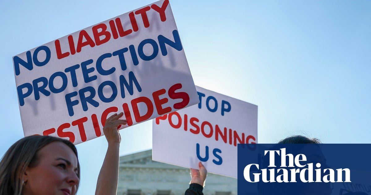 US supreme court blocks thousands of lawsuits over Roundup maker’s pesticide warning labels