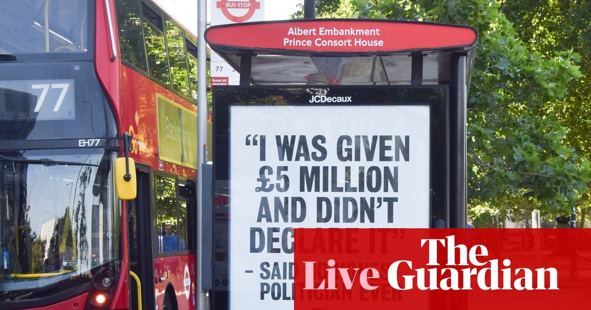 More than half of voters view Farage and Reform as ‘very sleazy’ as Clacton by-election called for 13 August– UK politics live