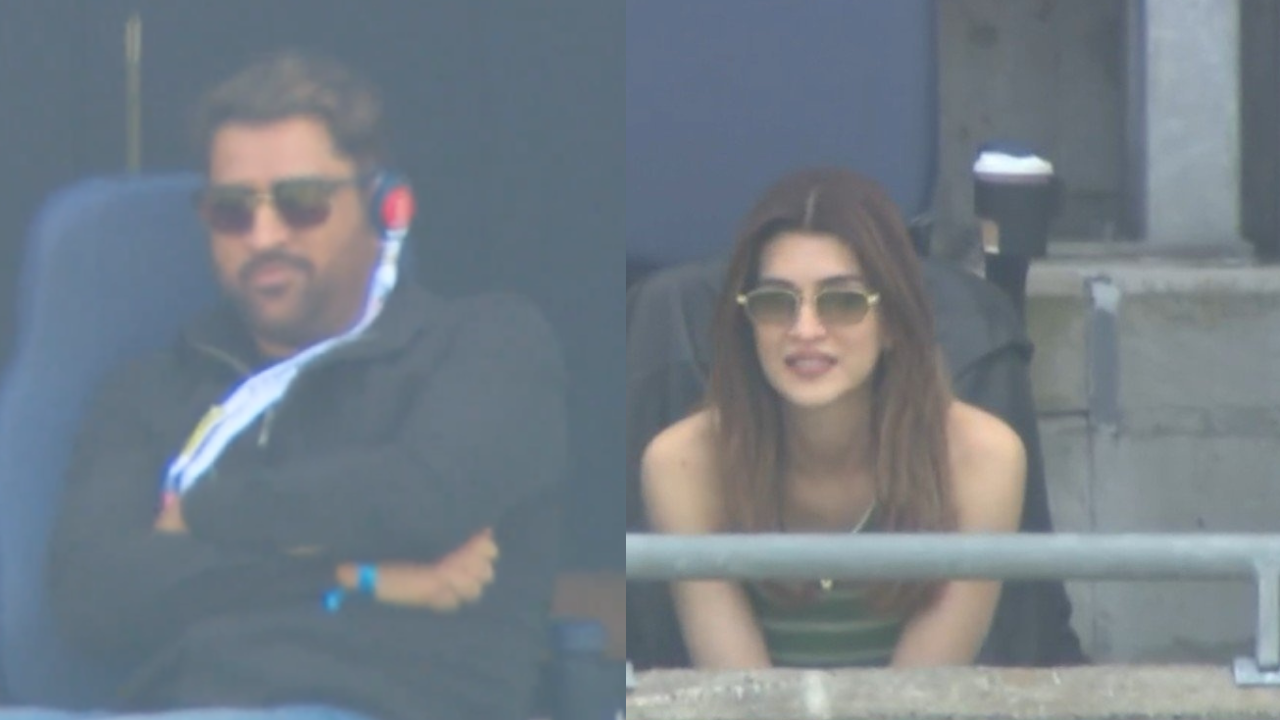 MS Dhoni and Kriti Sanon steal the spotlight at India vs England ODI