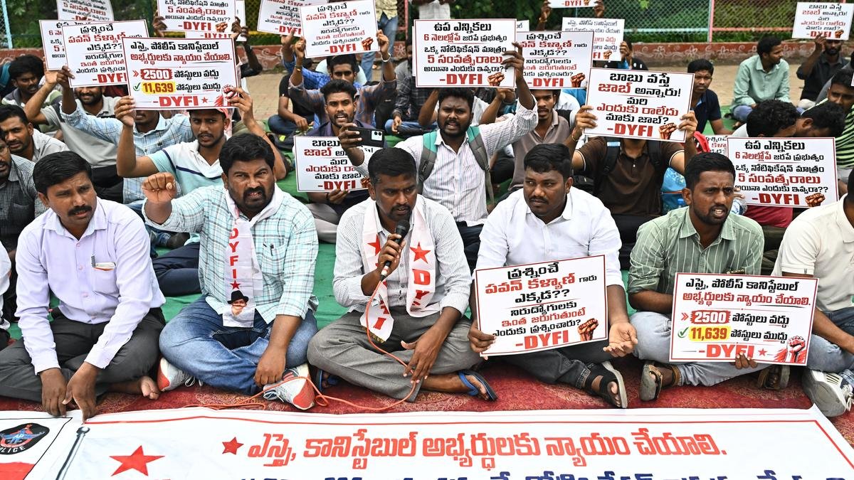 DYFI warns of Statewide agitations if government fails to notify 10,000 SI, Constable posts