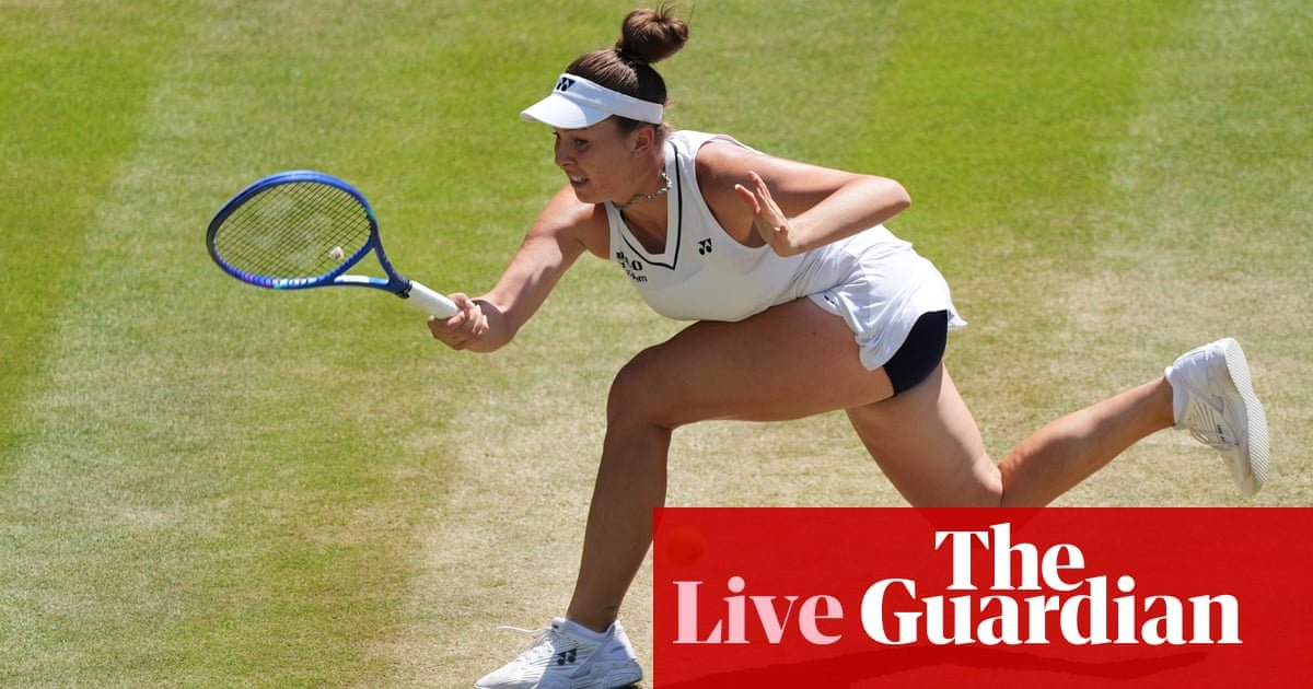Wimbledon 2026: Noskova v Mertens, Kostyuk v Paolini, Fritz v Zverev, Cobolli v Fery in quarter-finals – live