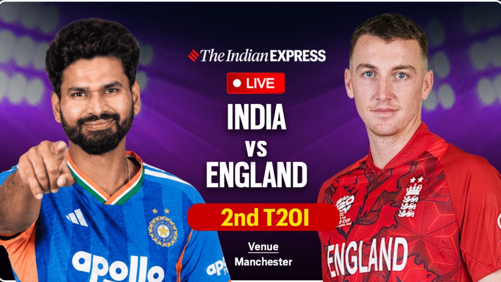India vs England 2nd T20I Live Score: IND wins toss and opts to bat first; Sooryavanshi makes debut