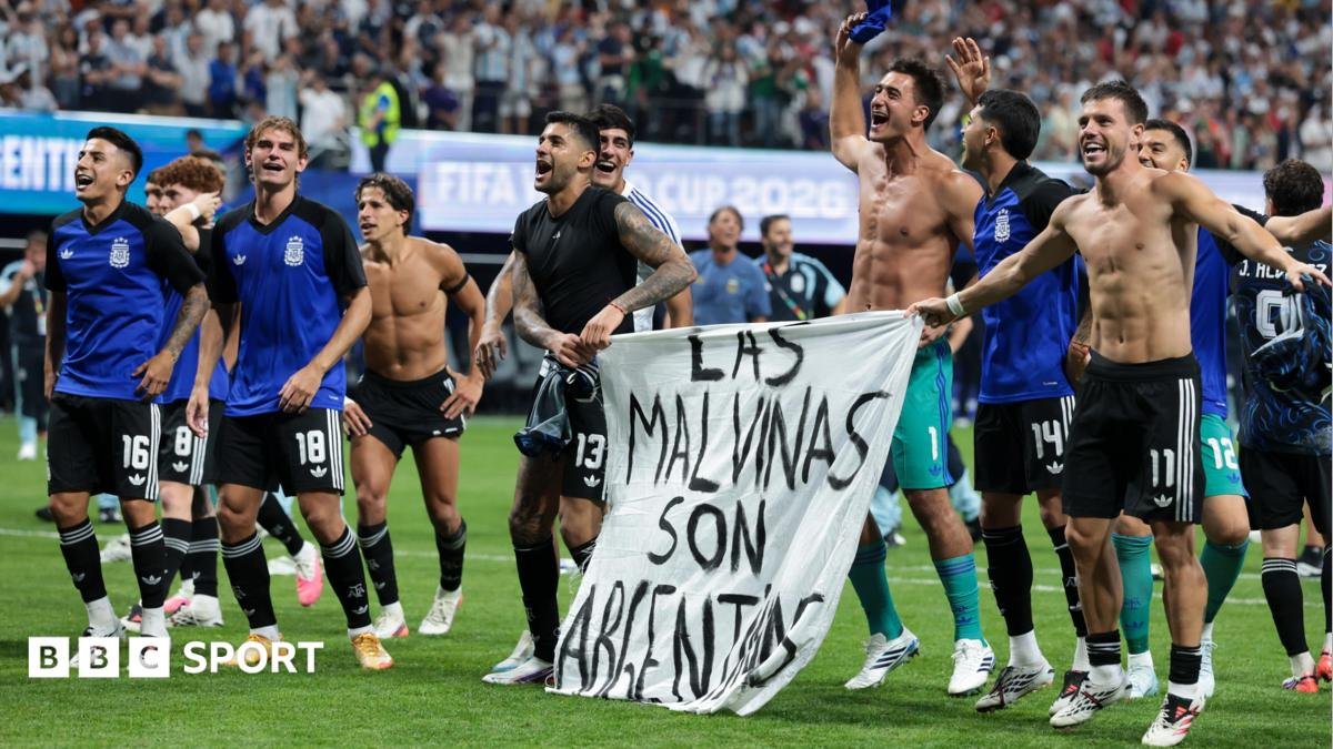 Argentina face disciplinary action over Falklands banner after semi-final