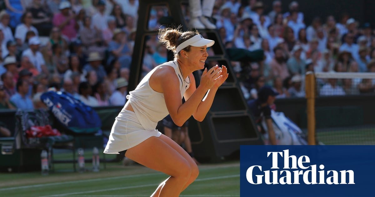 Linda Noskova fends off Karolina Muchova fightback to win first grand slam title at Wimbledon