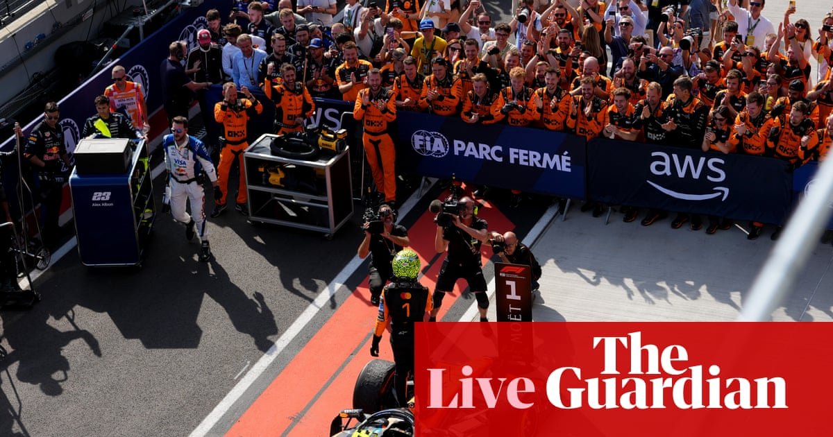 F1 Hungarian GP: Lando Norris wins his first race of season to end McLaren’s drought – live