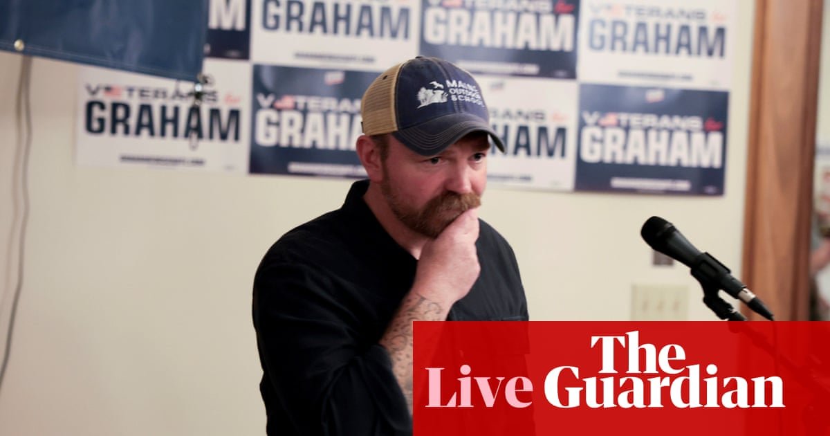 Maine says ‘no official withdrawal notice has yet been received’ from Graham Platner – live
