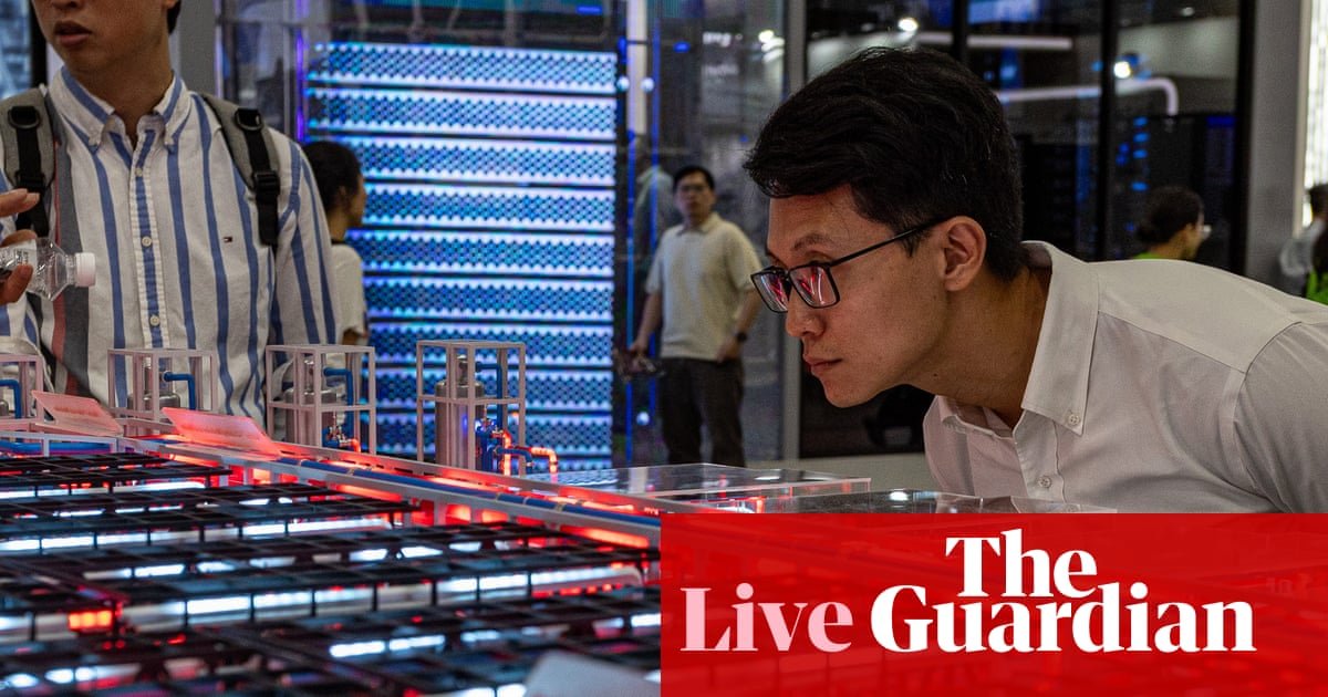 Global tech stocks fall as chip sell-off deepens; Burberry sales boosted by gen Z shoppers – business live