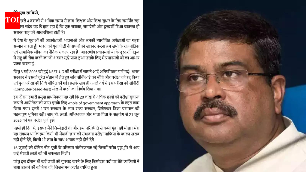 'I took responsibility, never turned away from the situation': What Dharmendra Pradhan's resignation letter says