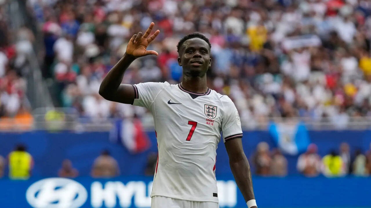 Bukayo Saka joins exclusive England World Cup hat-trick club after breaking 60-year record
