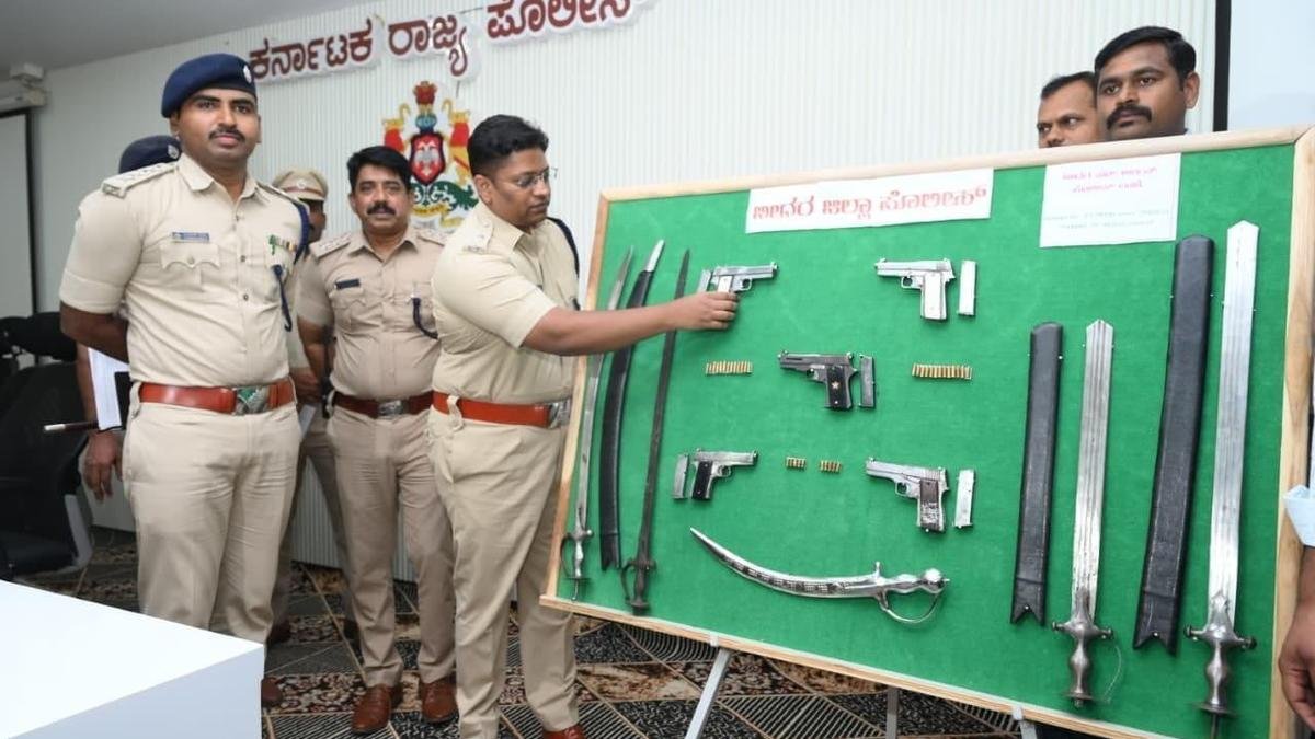 Police arrest two, seize firearms in Bidar; search on for two more