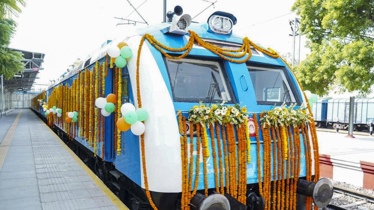 PM Modi flags off India’s first hydrogen-powered train from Haryana’s Jind