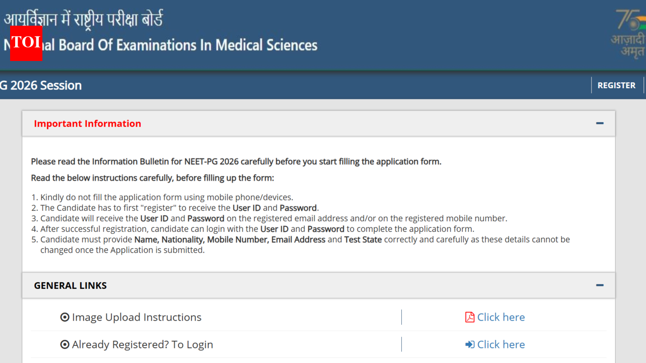 NEET PG 2026 application correction window opens at natboard.edu.in, edit forms till July 28: Direct link here