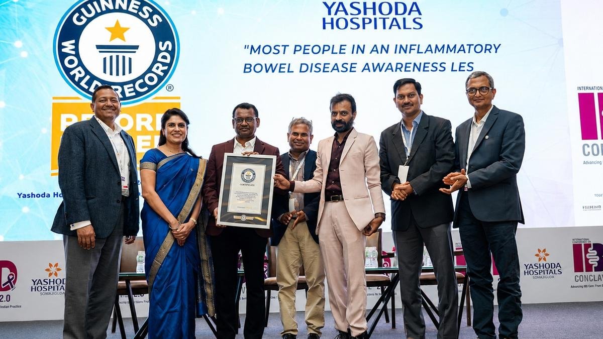 Hospital earns Guinness World Record for largest IBD awareness programme