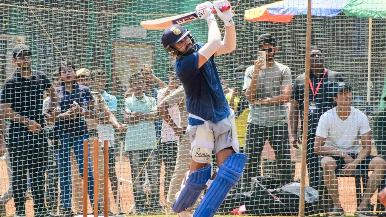 Rohit undertakes match-simulation in nets ahead of ODI series opener