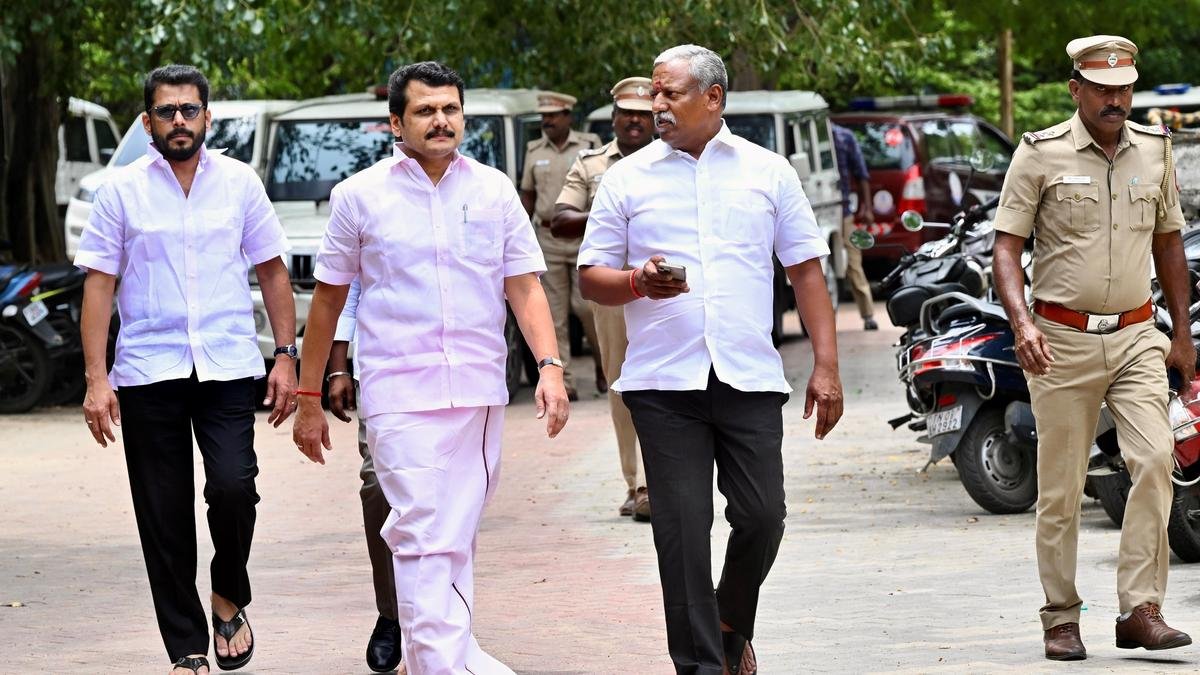 Senthilbalaji, his brother appear for inquiry in TVK MLA poaching bid case