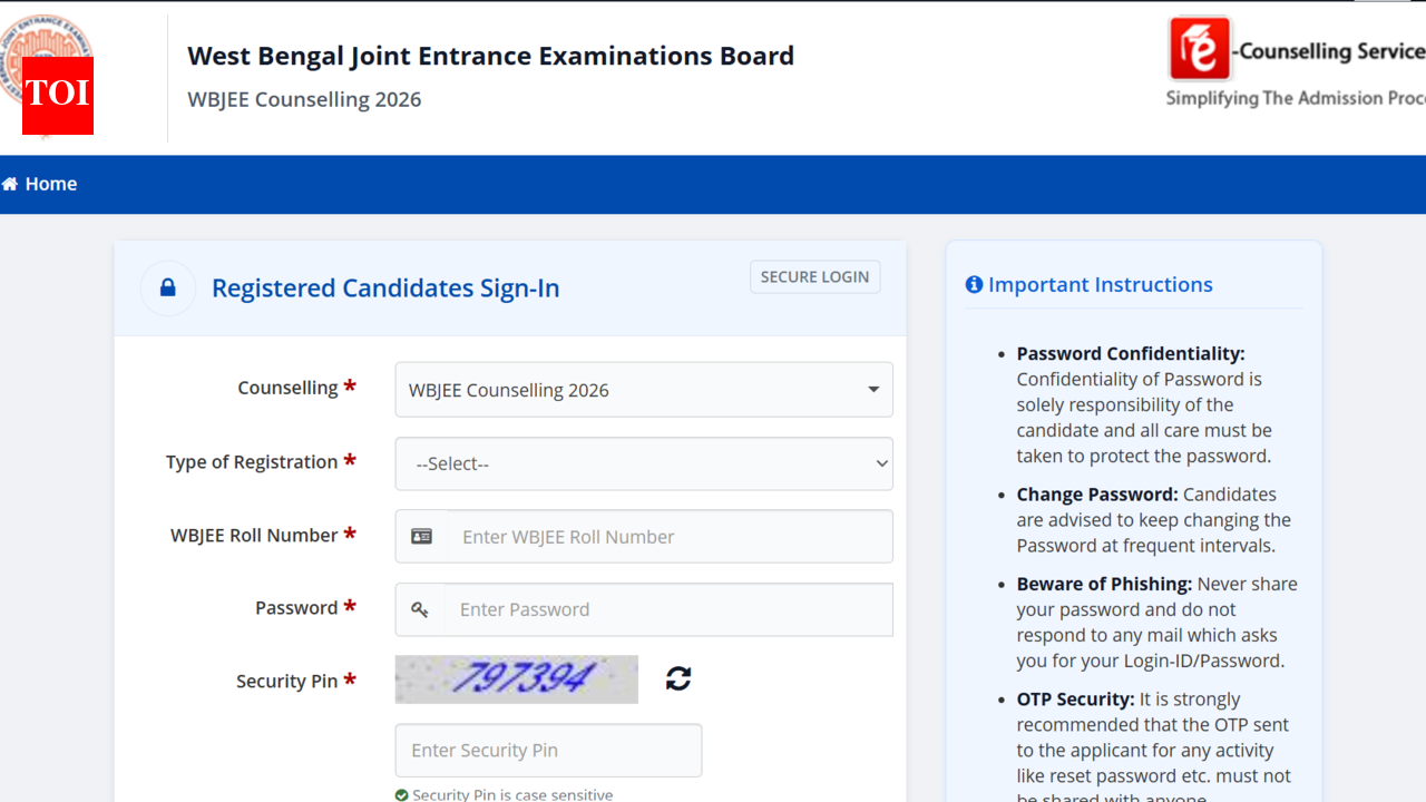 WBJEE Counselling 2026 Round 2 registration ends today: Check direct link to apply here