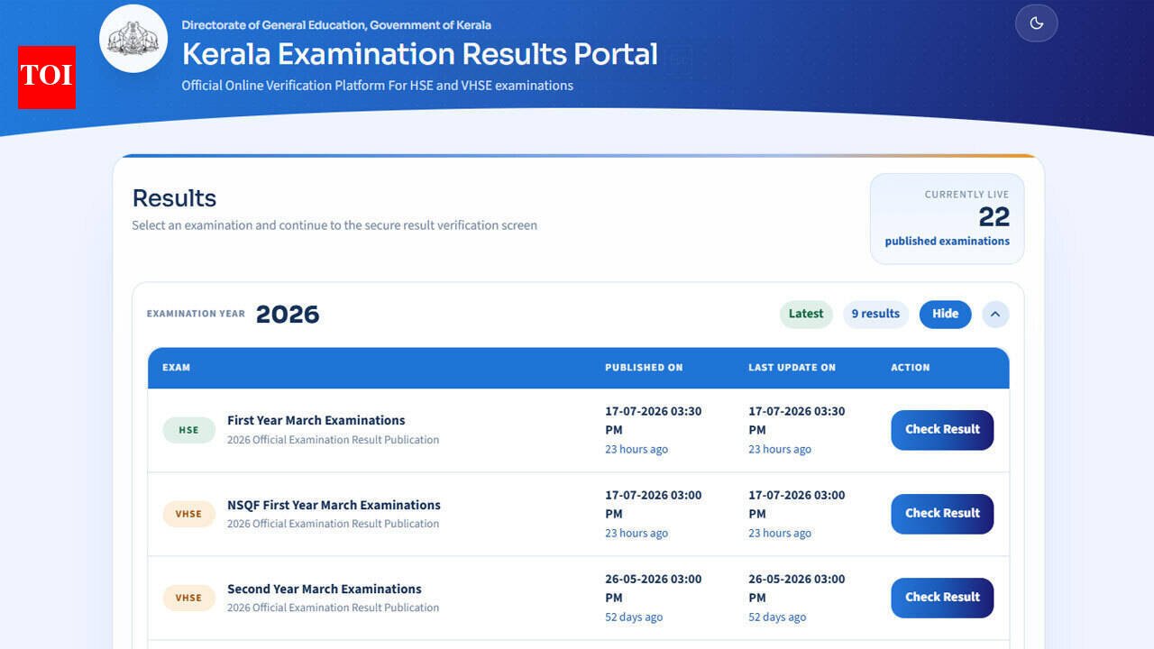 DHSE Kerala Plus Two SAY Improvement Result 2026 expected soon at results.hse.kerala.gov.in... Read more at results.hse.kerala.gov.in; here's how to check scores
