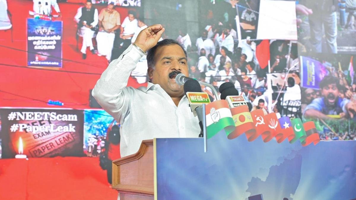 TNCC president Manickam Tagore takes a dig at PM Modi and DMK