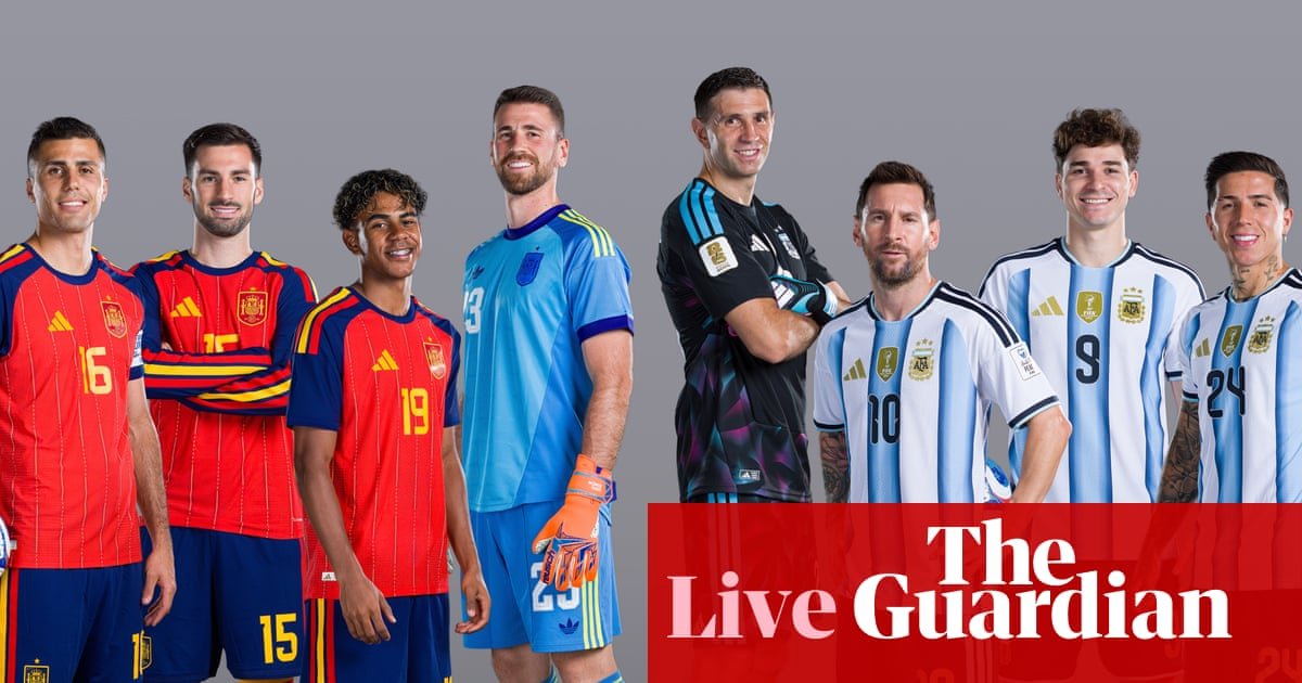 World Cup 2026: Spain v Argentina final buildup; England win 10-goal thriller – live