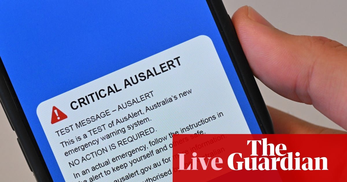 News live: national AusAlert test to blare siren; latest US tariffs on Australia ‘unjustified’, James Paterson says