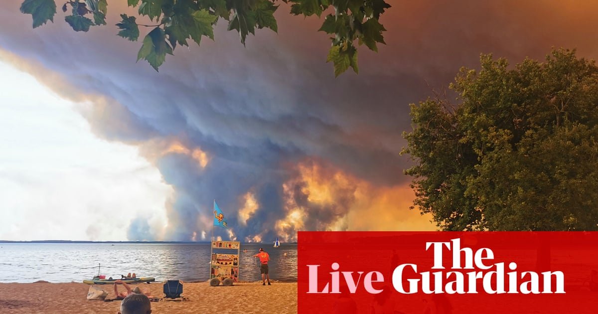 France and Spain race to control wildfires as suburbs of Bordeaux begin evacuation – live