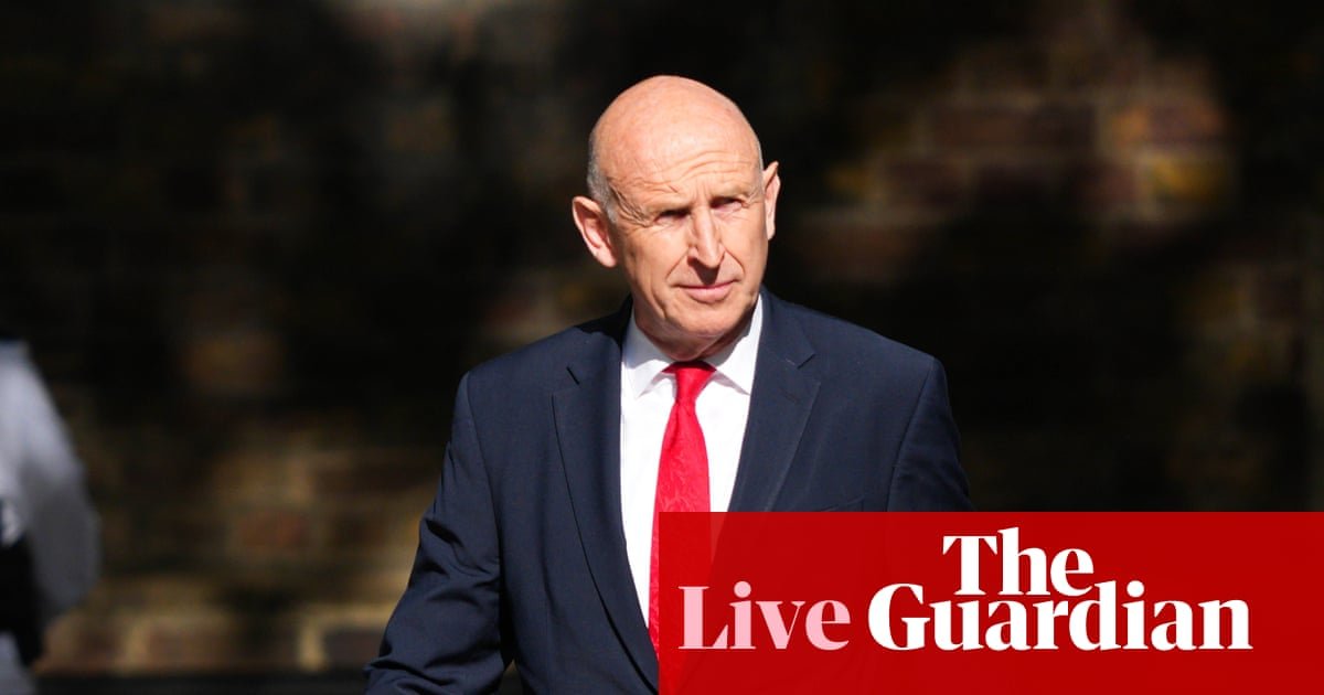 Andy Burnham names John Healey as chancellor in first major reshuffle appointment – UK politics live