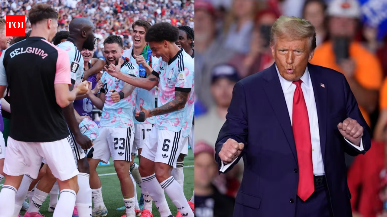 Belgium players mimic Donald Trump's dance after win over USA | Watch