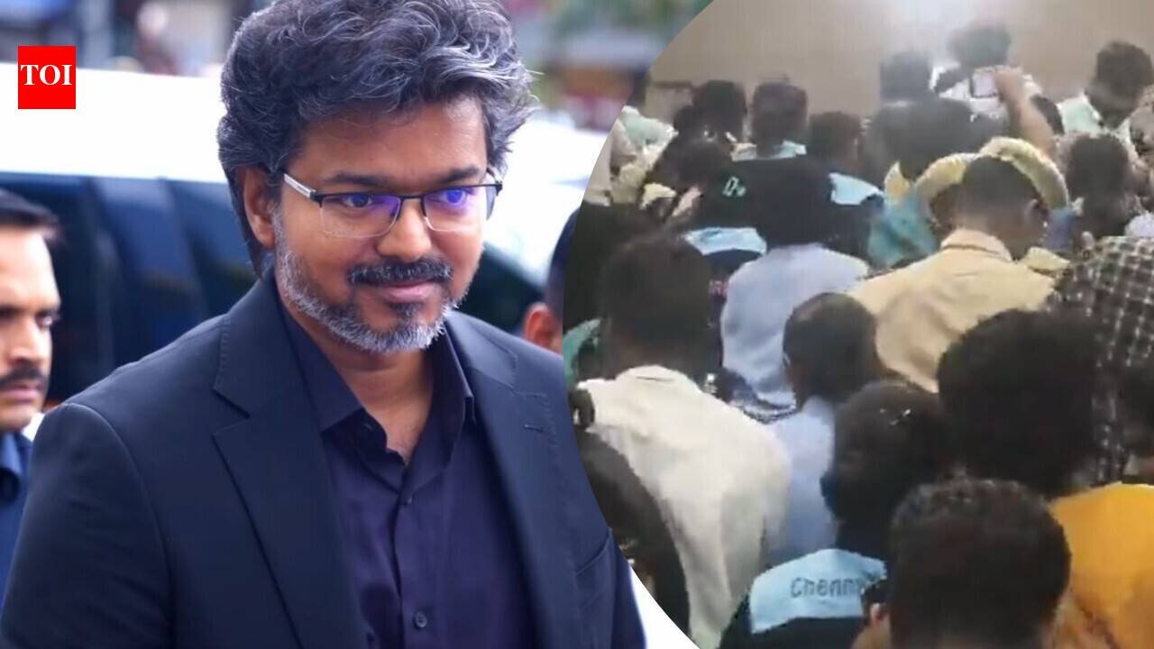 CM Vijay mobbed by massive crowd during Chennai Metro visit