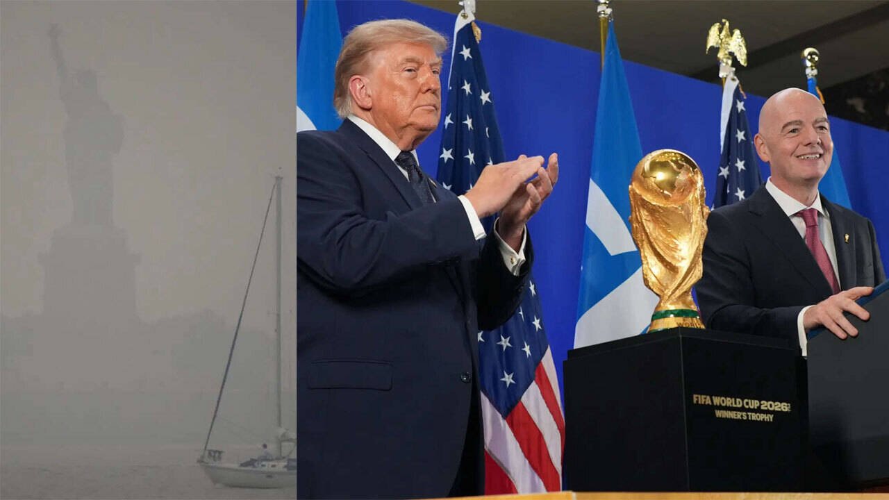 'Filthy air': Trump blames Canada as wildfire smoke clouds Argentina vs Spain final