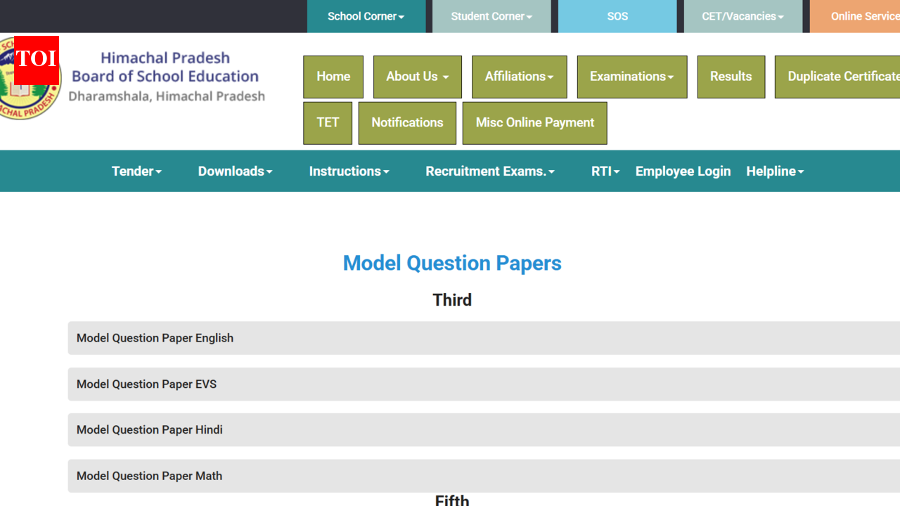 HPBOSE Class 10th model question papers released at hpbose.org: Direct link to download here