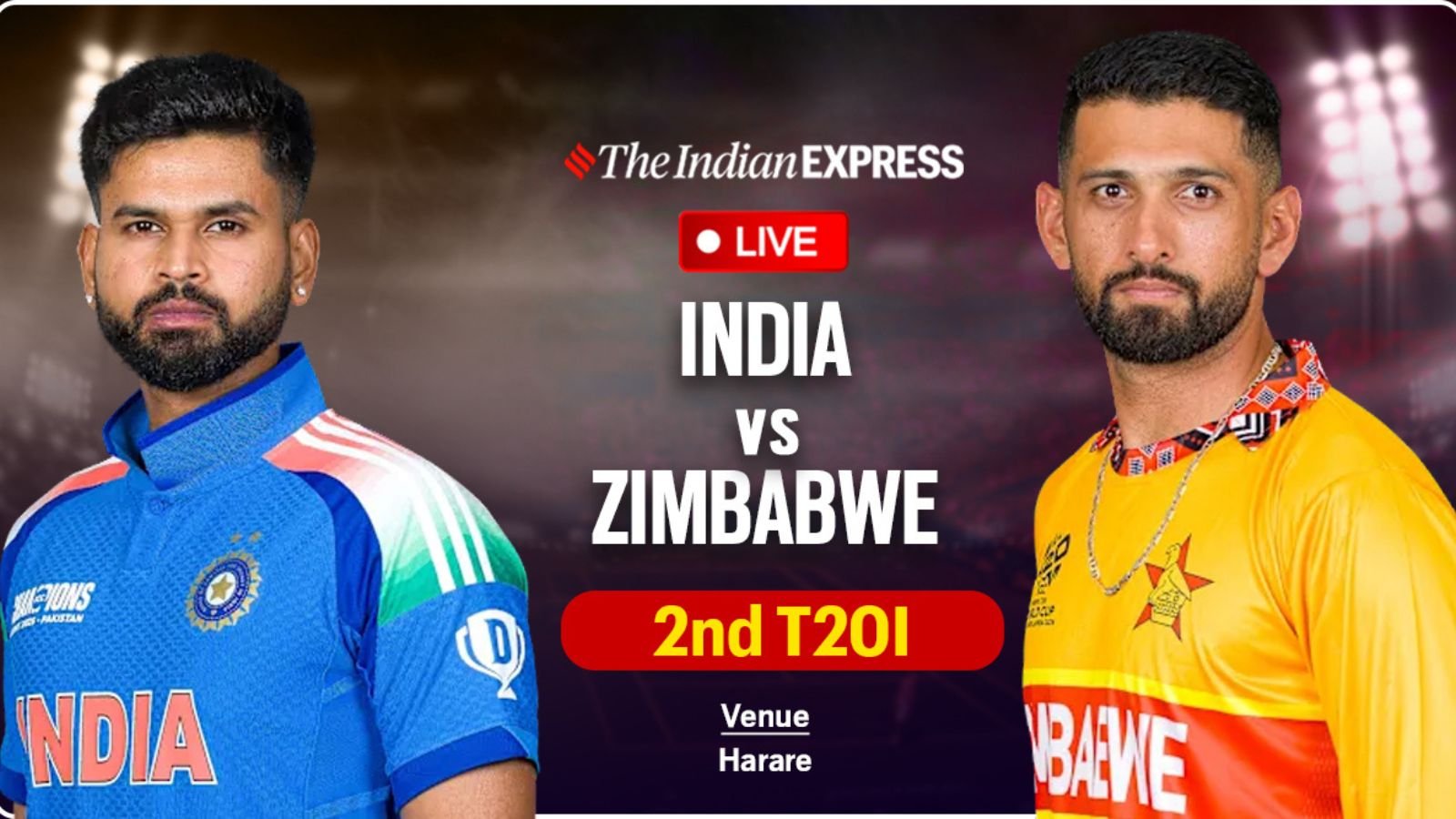 India vs Zimbabwe Live Score, 2nd T20I: Sikandar Raza wins toss and opts to bowl first vs IND in Harare