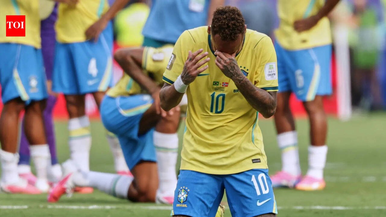 Neymar breaks down in tears after Brazil's heartbreaking World Cup exit - Watch