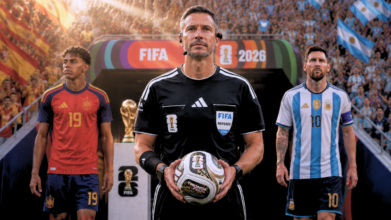 Revealed: The unique record of Slavko Vinčić, Argentina vs Spain World Cup final referee, with Messi and Yamal’s sides