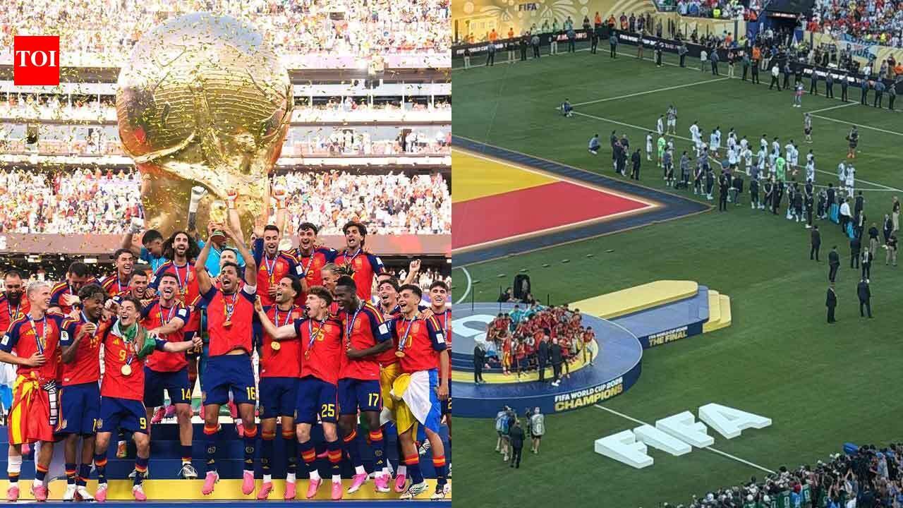Argentina players turned their backs during Spain's celebrations; video resurfaces - WATCH