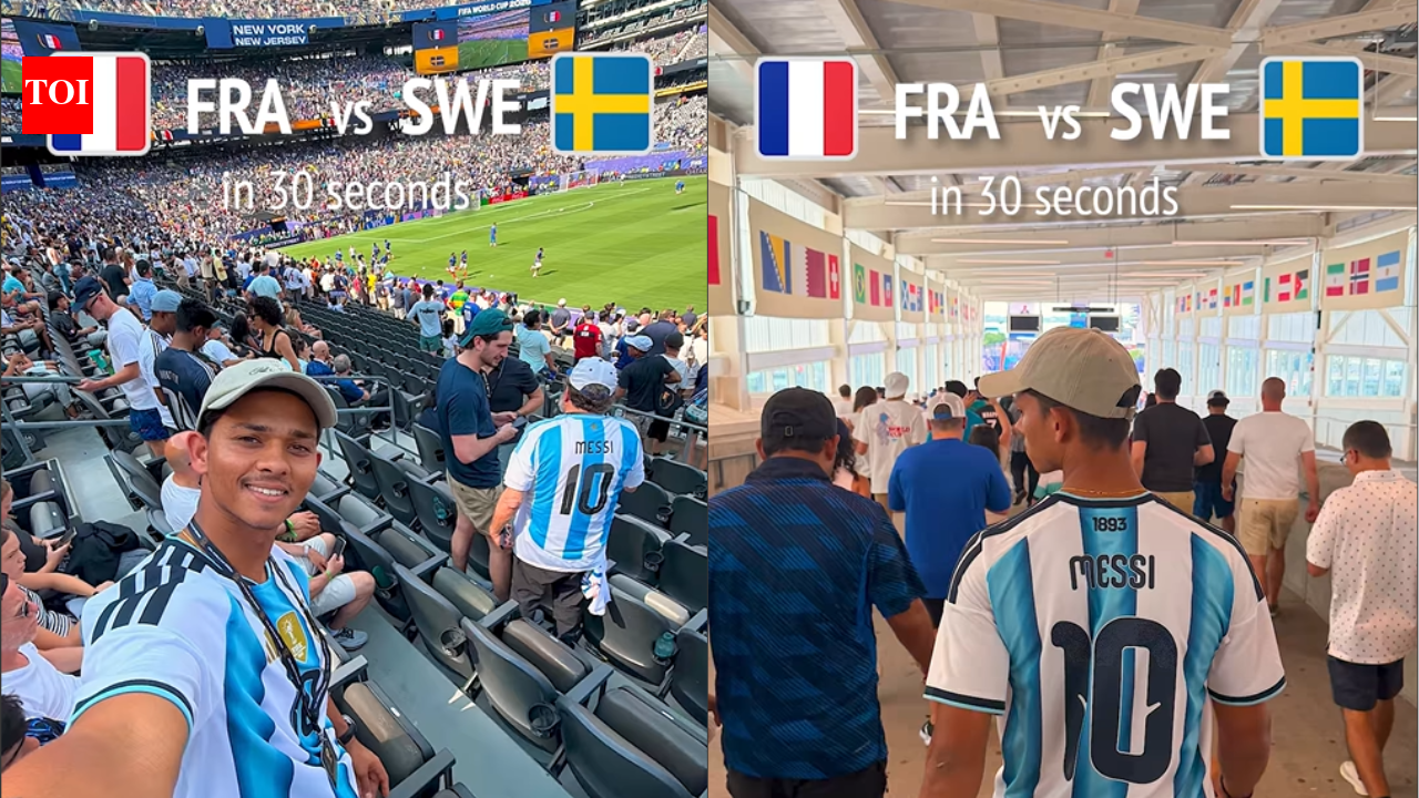 Watch: Yashasvi Jaiswal flaunts 'Messi' jersey during France vs Sweden WC match
