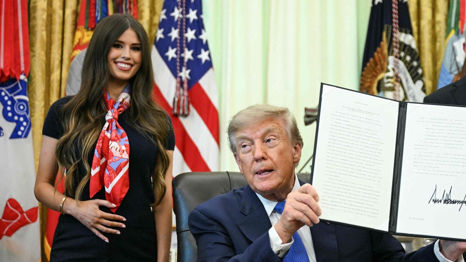 Is Jayme Leagh Franklin pregnant? Woman who went viral after Trump’s vaccine event reacts to online mockery