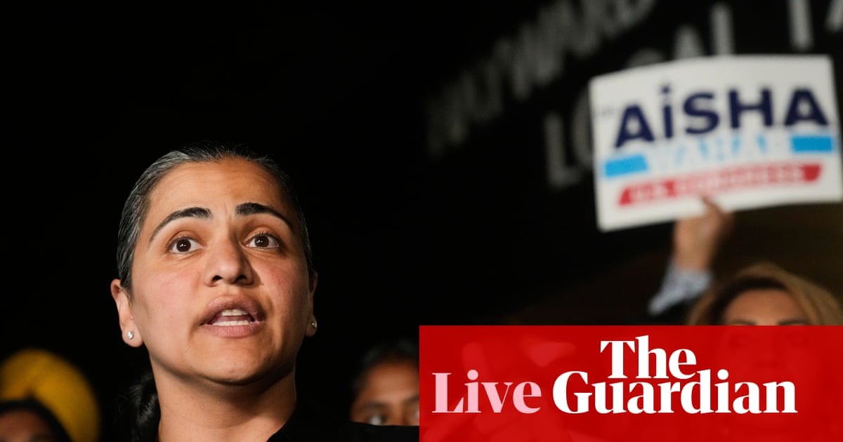 Democrats rally behind progressive Aisha Wahab after win in California special election – US politics live