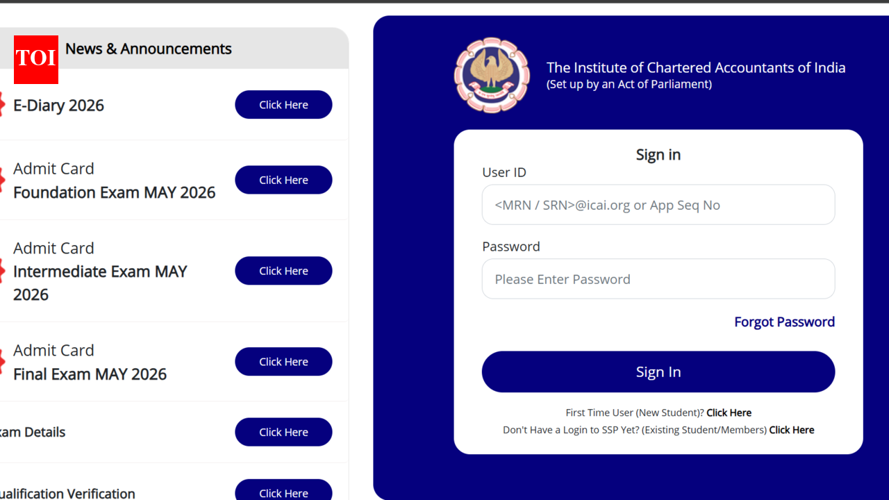 ICAI reopens CA Final November 2026 application window till August 5; apply at eservices.icai.org