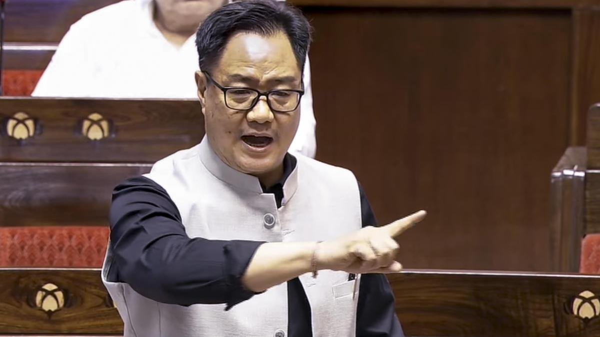 Parliament Monsoon Session: ‘No direction from the Chair’ for Amit Shah’s presence, says Rijiju as Opposition protests Home Minister’s absence