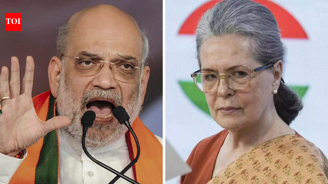 Vande Mataram row: Amit Shah takes 'sin' jibe at Sonia; Congress says minister 'diverting attention'